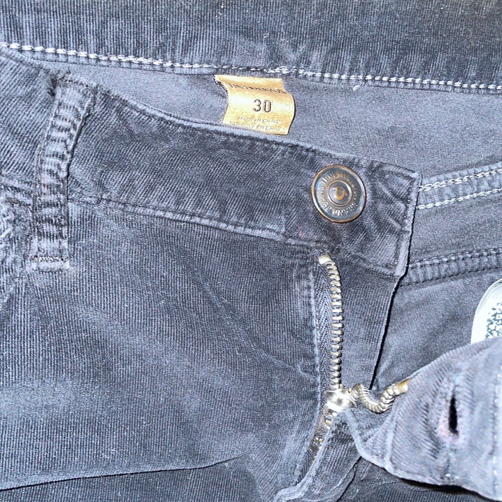 True Religion Halle with Flaps Corduroy 30 Black - Picture 12 of 16